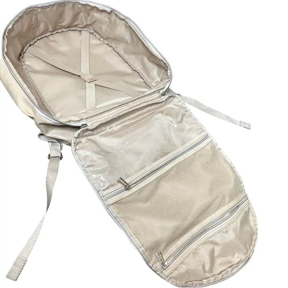 BEIS The travel Backpack in Beige Canvas